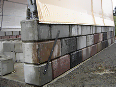 Fabric Structures - Fabric Buildings Precast Cement Blocks Foundation