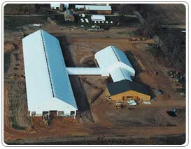 Fabric Covered Steel Truss Farm Buildings and Barns 2 - Milestones Building & Design