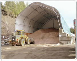 Milestones Building & Design Salt and Sand Buildings 13 - Fabric Covered Structures