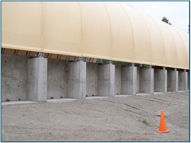 Fabric Structures - Industrial Buildings - Hampton Bulk Fuel Storage - Milestones Building and Design