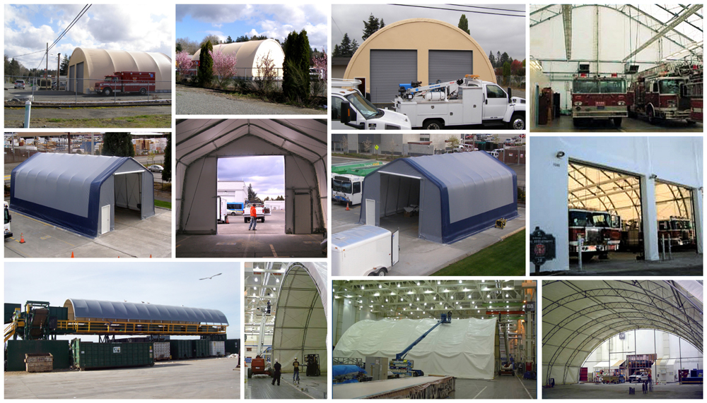 MBD Buildings temporary fabric buildings, industrial fabric buildings, storage fabric buildings, pick-line fabric buildngs.