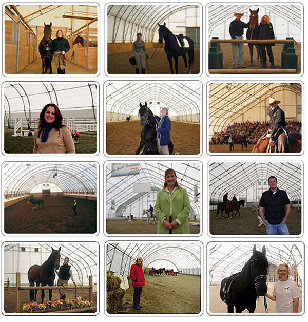Controlled Inside Environment - fabric covered buildings - perfect for training horses