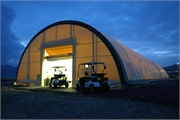 070 Golf Cart Storage - Arch Design Fabric Buildings - Milestones 360.366.3077