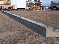 Fabric Structures - Fabric Buildings Short Poured Wall Foundation